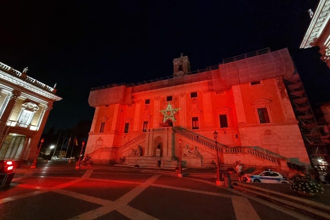 la colline du Capitole de Michel-Ange à Rome