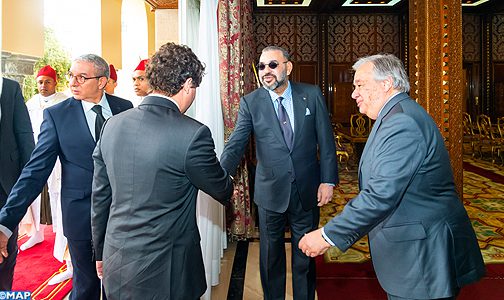 الملك محمد السادس يستقبل الأمين العام للأمم المتحدة أنطونيو غوتيريس