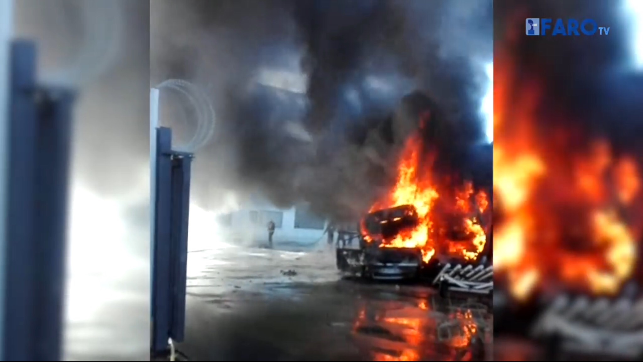 بالفيديو. قاصر مغربي “يحرق” ميناء سبتة