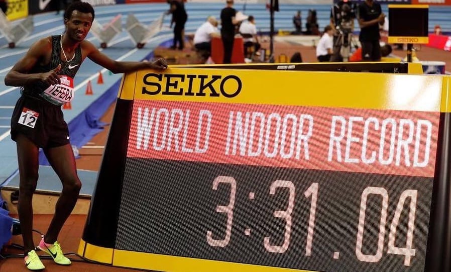 بعد 22 سنة. الإثيوبي صامويل تيفيرا يحطم الرقم القياسي العالمي لهشام الكروج