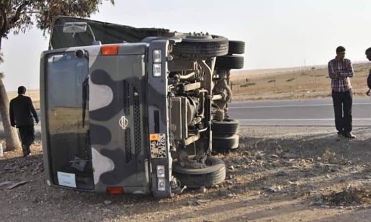 إصابات بين جنود انقلبت بهم شاحنة عسكرية في أزيلال