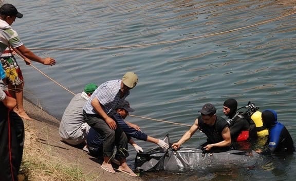 زاكورة. انتشال جثة شاب غرق في “واد درعة” بعد أيام من البحث