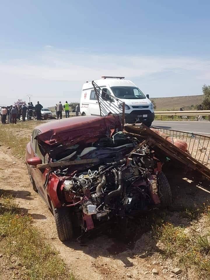 صادم (بالصور). قتيل وجريح في حادث مروع بين وجدة والسعيدية
