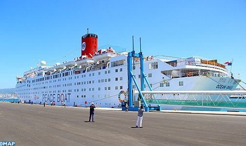 سابقة. باخرة السلام اليابانية ترسو بميناء طنجة