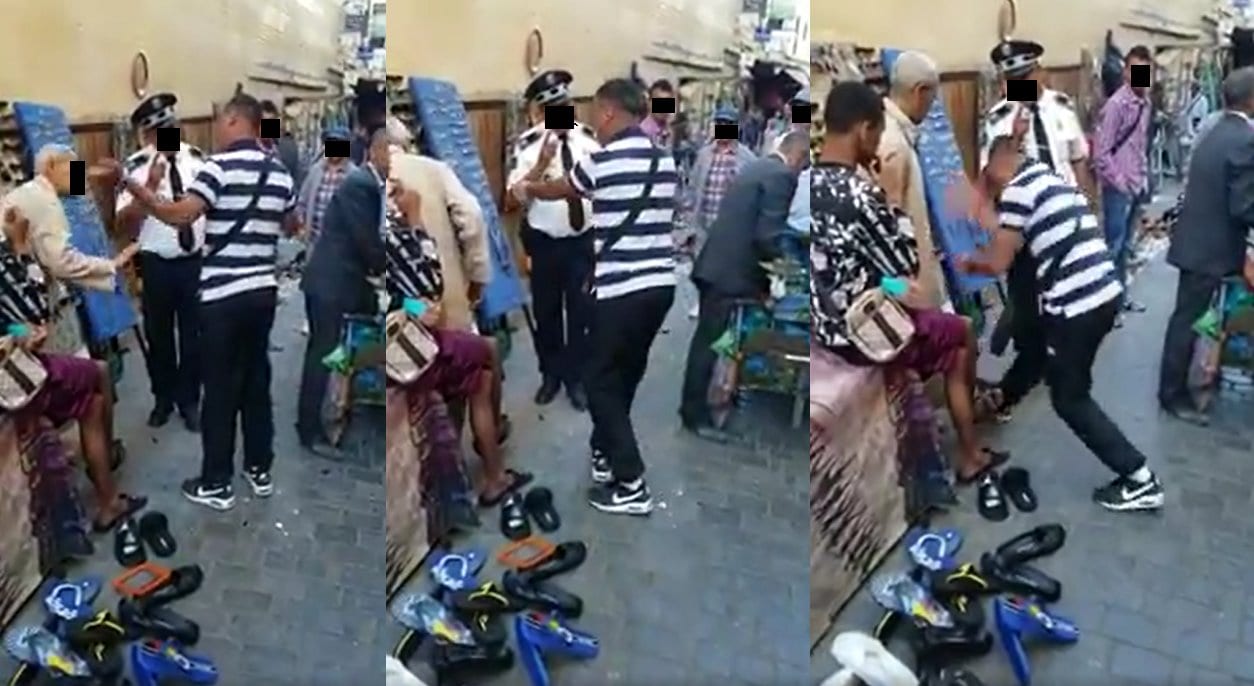 فيديو يفضح مرمضن فاسي شرمل “راسو” وهدد ضابط أمن بالاعتداء عليه