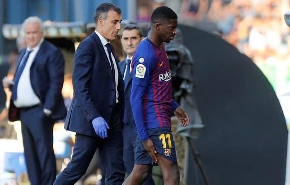 ديمبيلي يصاب (مجددا) في مباراة سيلتا فيغو