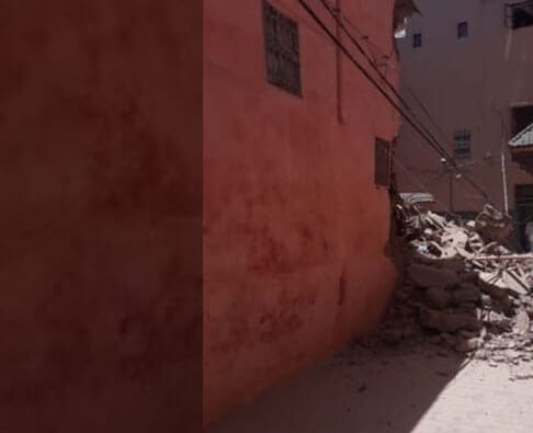 مراكش. مصابون في انهيار منزل فوق رؤوس ساكنيه