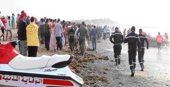 انتشال جثة شاب غرق في شاطئ أكادير