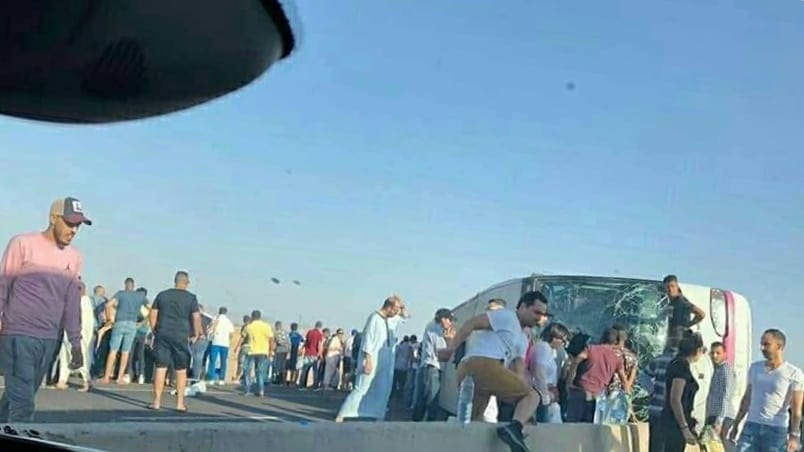 يا رْبي السلامة. انقلاب حافلة ركاب بين مراكش والدارالبيضاء