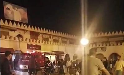 وجدة. حريق مهول في سوق يلتهم محلين تجاريين ويخلف خسائر جسيمة