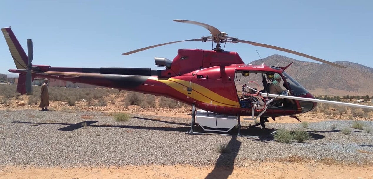 بالصور. هبوط مروحية في “أولاد جرار” يستنفر سلطات سوس ماسة