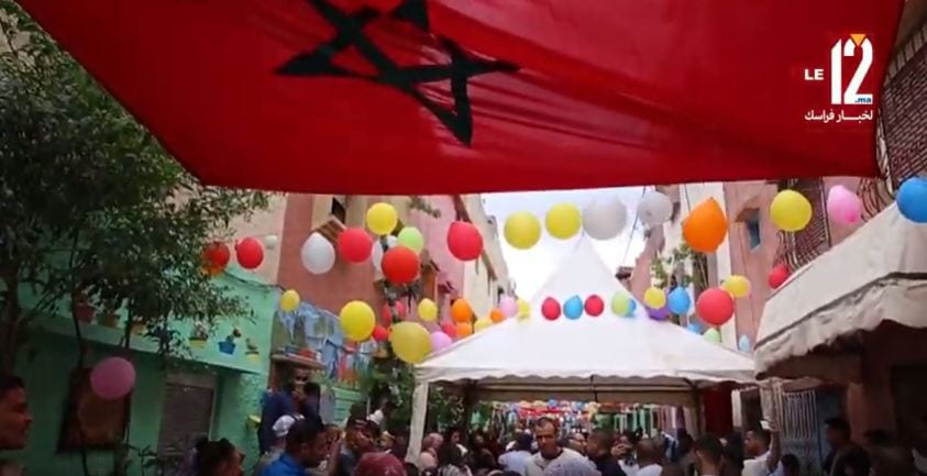 من “العلامة”. شاهد إحتفال متفرد بعيد الفطر في أخطر حي بالقنيطرة (ربورتاج بالفيديو)