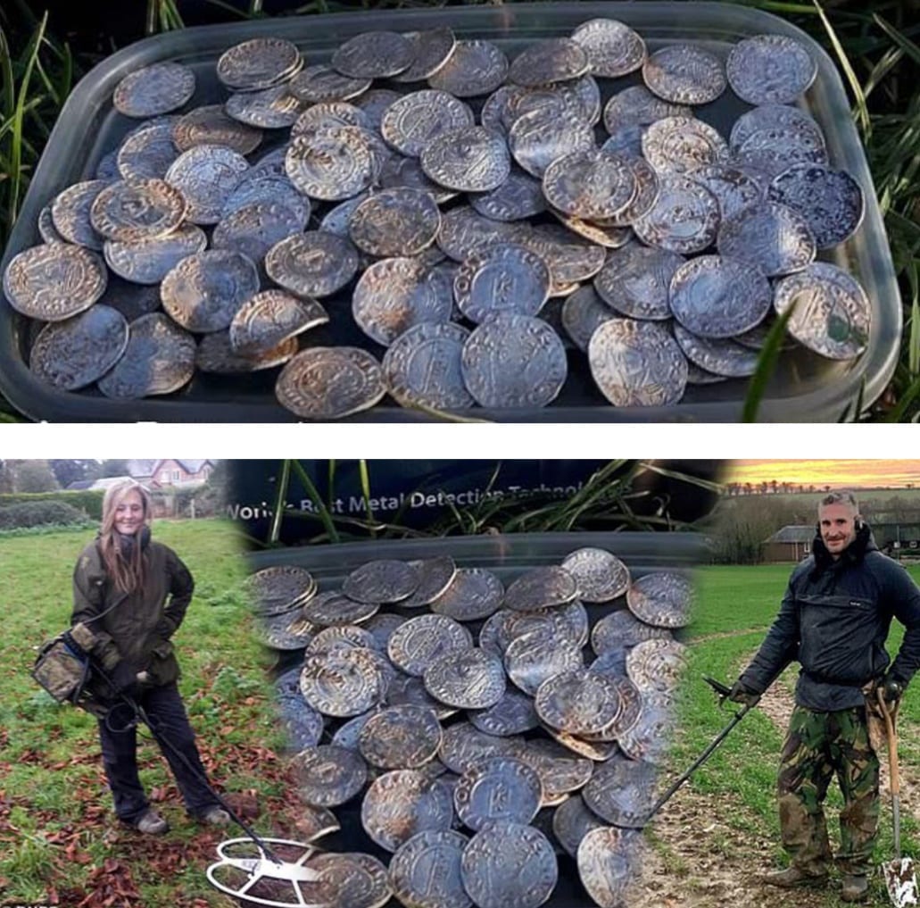 حين يبتسم الحظ.. زوجان بريطانيان يكتشفان 2571 قطعة نقدية سكّت في 1066