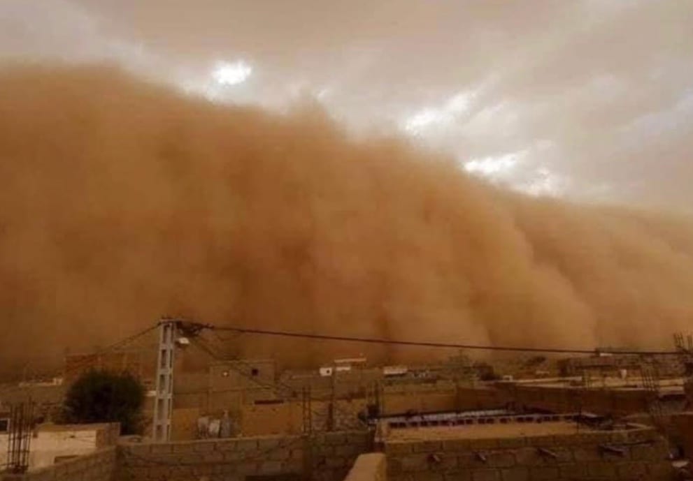 مرزوكة. عاصفة رملية مرعبة (صور)