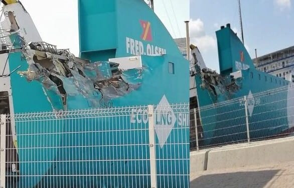 ميناء طنجة المتوسط. اصطدام بين باخرتين يرعب المسافرين