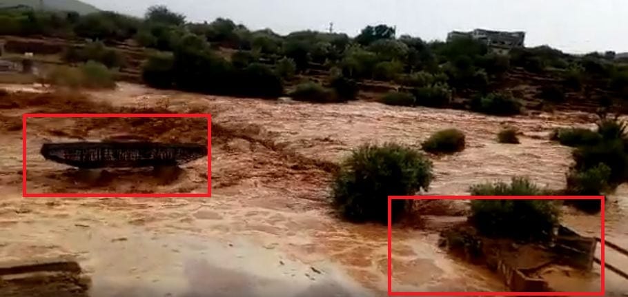 تارودانت. سيول فاجعة “ملعب القرب” من الموت تدمر قنطرة في طور التشييد