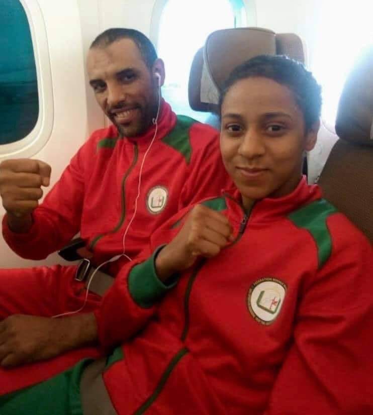 أميمة بلوراث بطلة العالم في الكيك بوكسينغ تطير إلى تايلاند رفقة مدربها