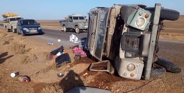 سيرو بشوية.. حادث مروع بين السمارة والعيون والمصابون إلى المستعجلات