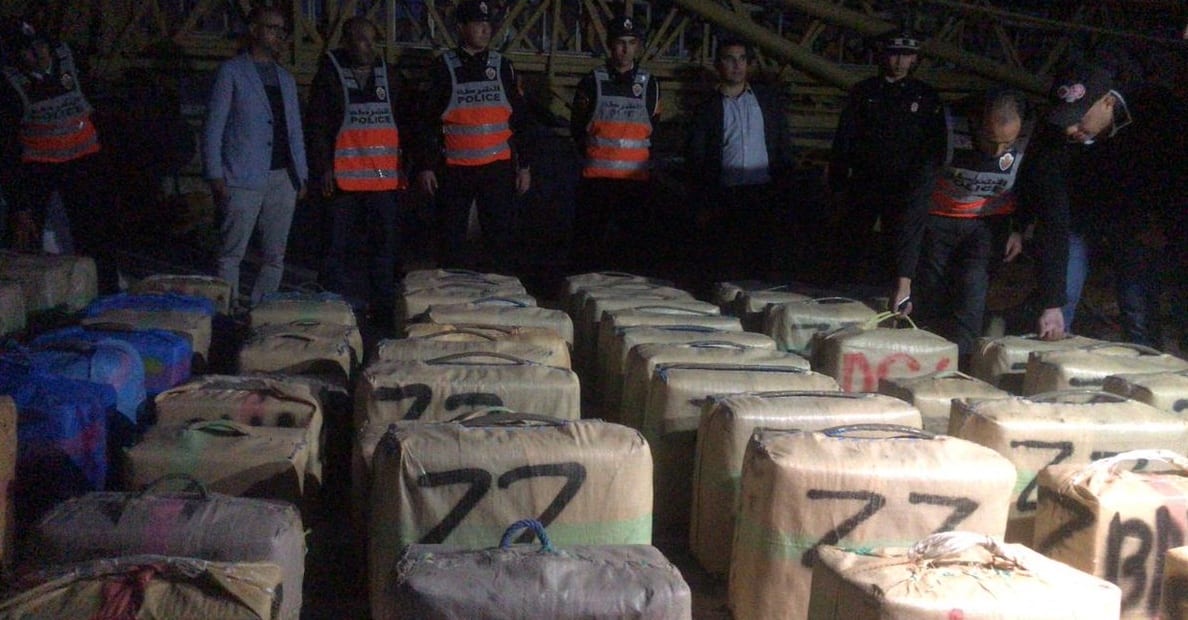 طنجة. حجز 8 أطنان من الحشيش واعتقال خمسة عناصر من شبكة للتهريب الدولي للمخدرات