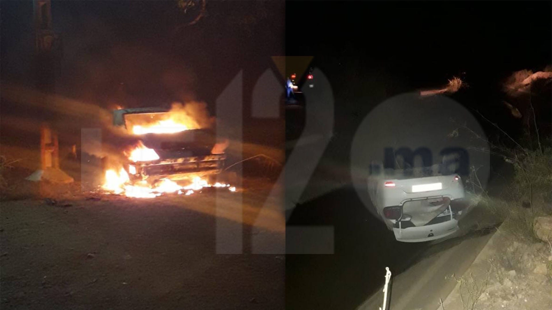 خطير. مجهولون يطاردون مسؤولا جمركيا ويضرمون النار في سيارته في الناظور