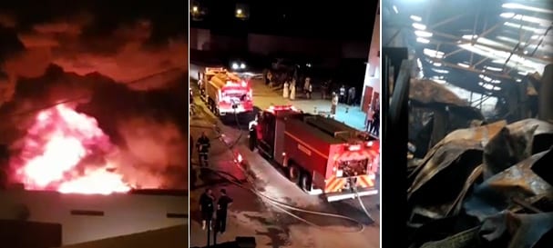 شاهد. حريق مهول في أكادير يلتهم معملا في المنطقة الصناعية “تاسيلا”