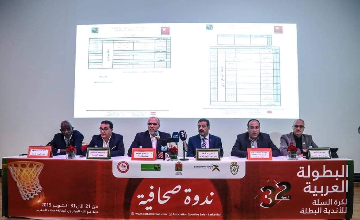 بطولة أبطال العرب لكرة السلة. جمعية سلا يواجه خدمات البريج الفلسطيني في الافتتاح