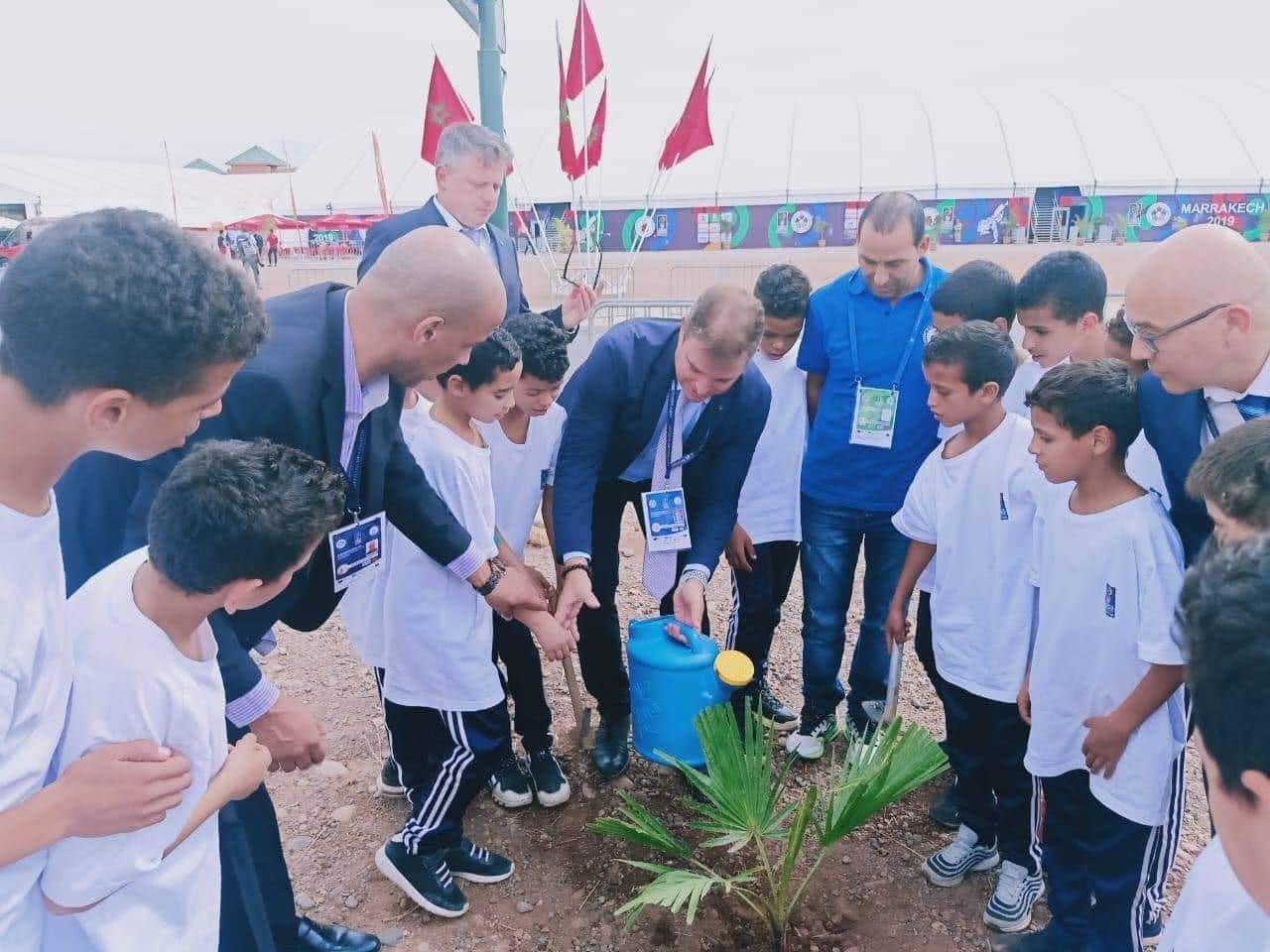 على هامش بطولة العالم للجيدو. الاتحاد الدولي يقوم بعملية تشجير