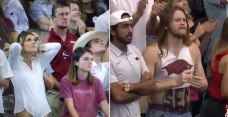 مشجعة تحضر مباراة بيزبول “من غيرْ.. سروال”!