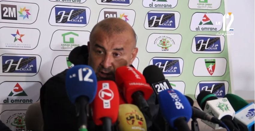 شاهد المدرب بنشيخة يتحسر على ضياع فوز مولودية وجدة أمام الوداد