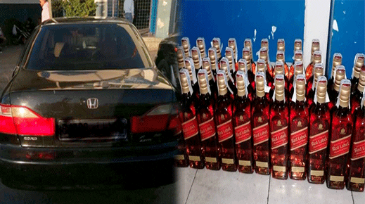 باب مليلية. الجمارك يجهضون تهريب “الويسكي” إلى الناظور