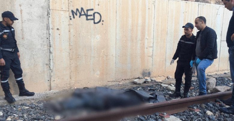 الناظور. جثة رجل على خط السكة الحديدية تستنفر الأمن