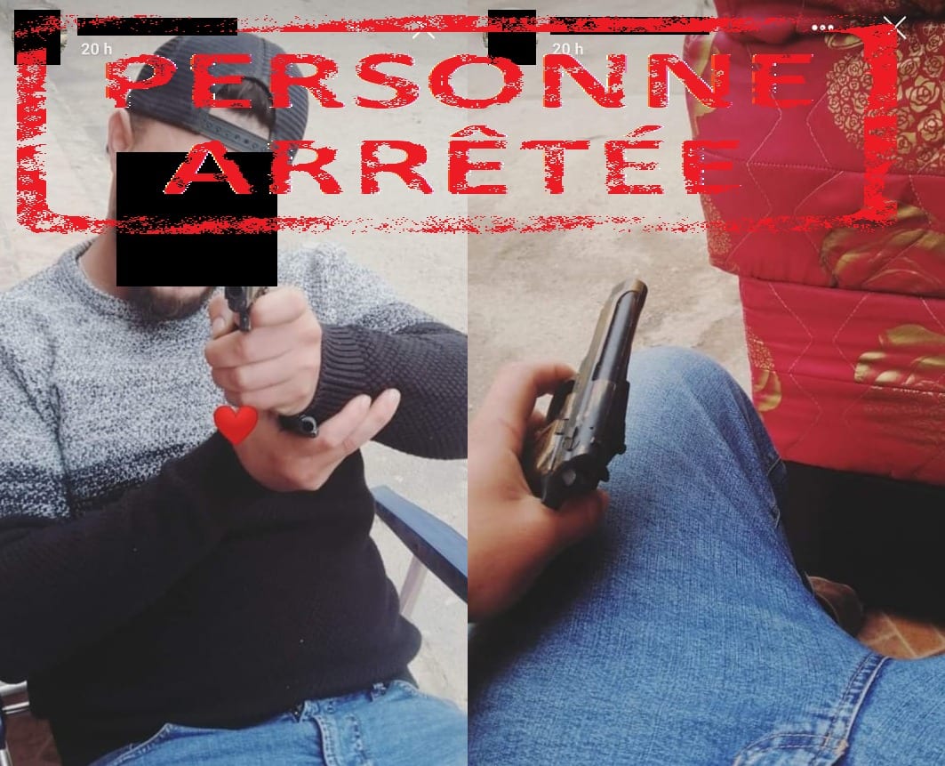 تاوريرت. اعتقال شاب نشر صورا في “فيسبوك” وهو يحمل “مسدسين”