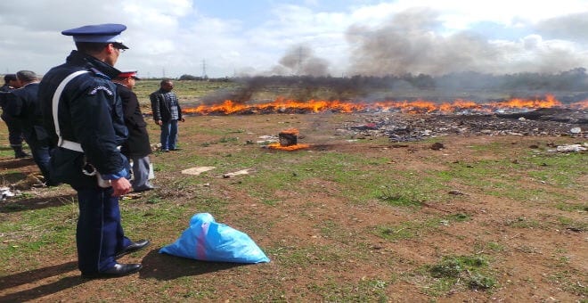 كازا. إحراق واتلاف أطنان من المخدرات و”القرقوبي”