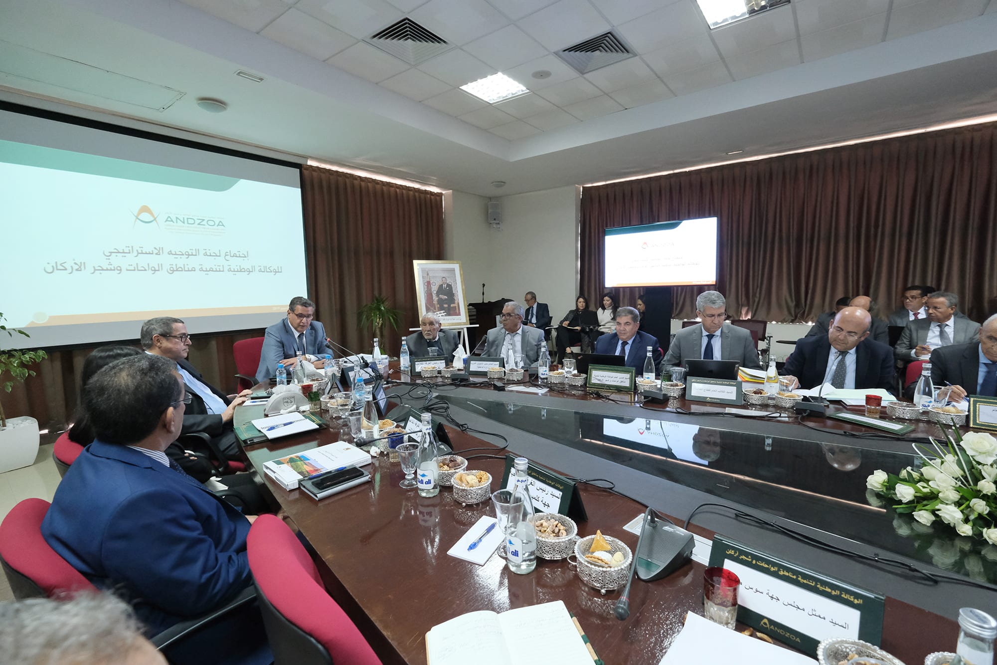 أخنوش يترأس اجتماع لجنة التوجيه الاستراتيجي ومجلس إدارة الوكالة الوطنية لتنمية مناطق الواحات وشجر الأركان