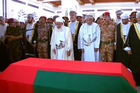 تشييع جثمان سلطان عمان قابوس إلى مثواه الأخير