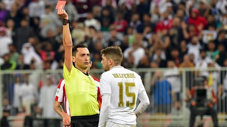 الاتحاد الإسباني. هذه هي عقوبة فالفيردي بعد طرده أمام أتلتيكو مدريد