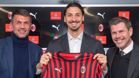 إبراهيموفيتش في التشكيلة الرسمية لميلان بعد “غياب” ثماني سنوات