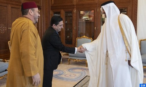 أمير قطر يستقبل الهمة . الصحراء والمونديال ودعم الخليج على طاولة اللقاء