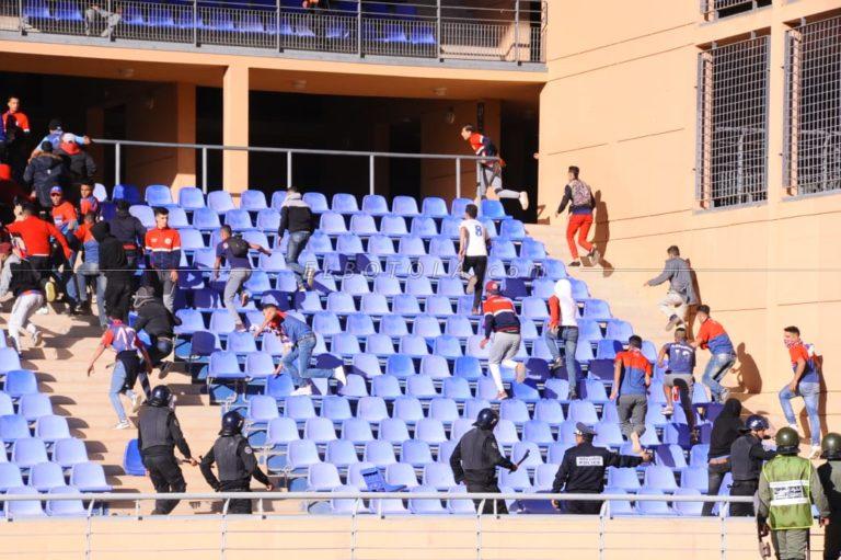 إيقاف 12 شخصا على خلفية أعمال العنف والشغب التي أعقبت مباراة أولمبيك آسفي واتحاد جدة