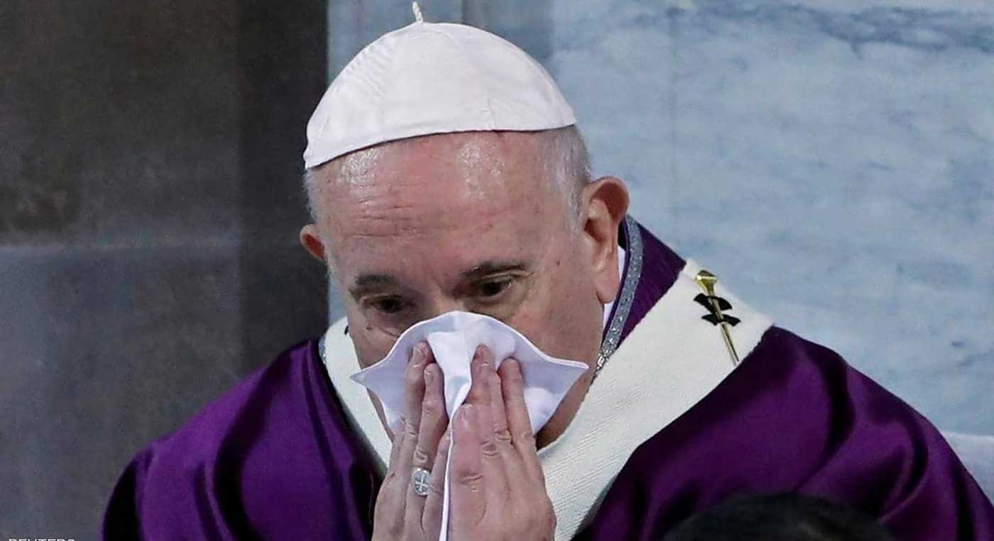 هل للأمر علاقة بـ”كورونا”. البابا فرنسيس يلغي لقاءاته الرسمية بعد إصابته بـ”وعكة صحية”
