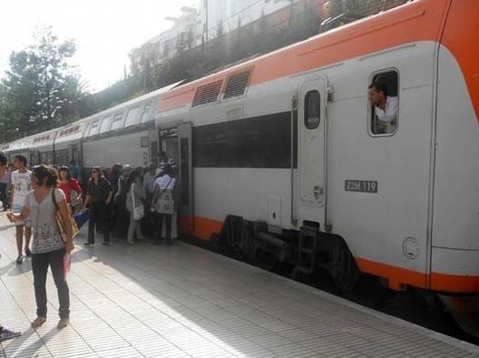 مجهولون يرشقون قطار قادم البيضاء في اتجاه الجديدة