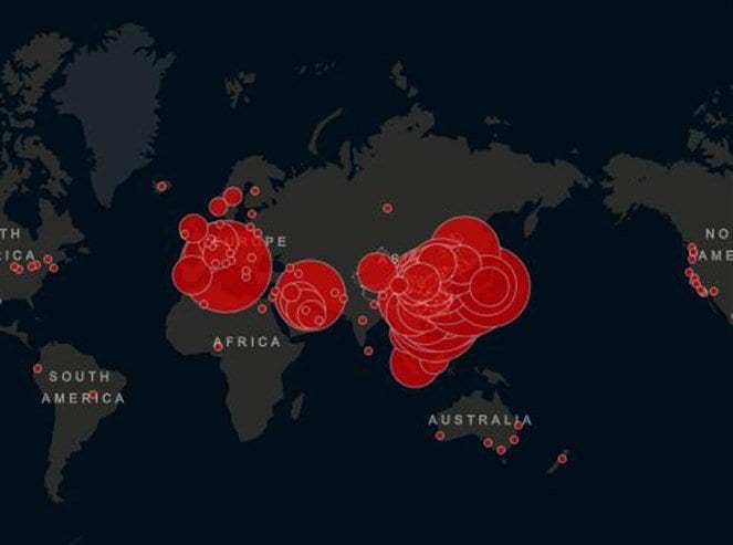 وباء كورونا عبر العالم في أرقام