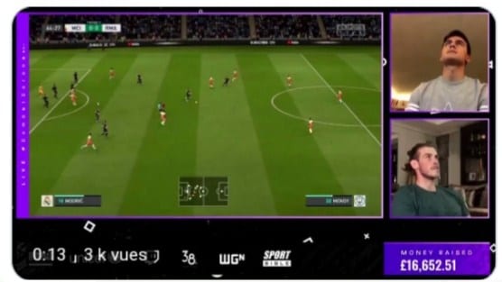 ديبالا يتفوق على بيل في مباراة إلكترونية خيرية