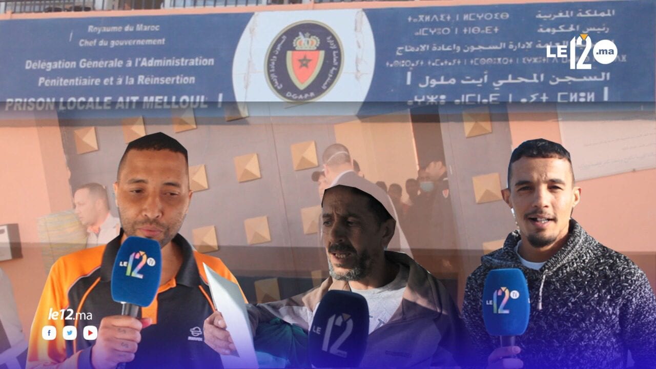 سجناء بأكادير شملهم العفو الملكي يوجّهون رسالة للمغاربة (فيديو)