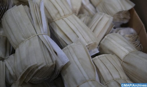 بنجرير. المجمع الشريف للفوسفاط يدعم التعاونيات المحلية المنتجة للكمامات الوقائية