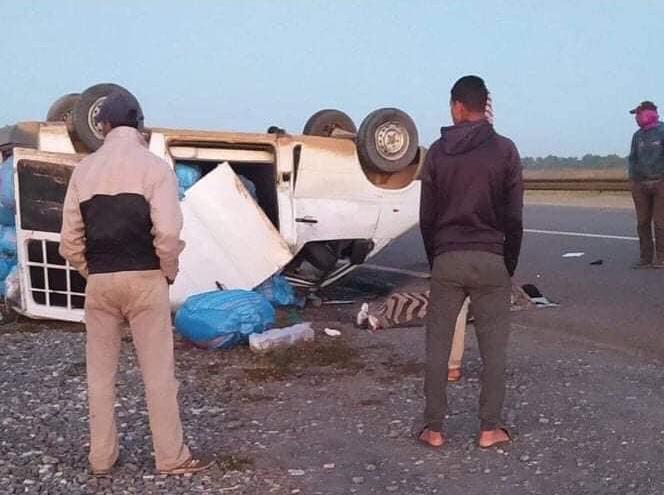 مصرع سائق سيارة(كبيرة) محملة بالكيف وطابا