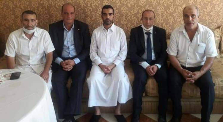 جامعة التيكواندو تقدم واجب العزاء لأب المرحوم عدنان بوشوف  