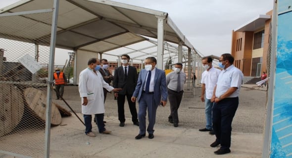 بني ملال. تعزيز العرض الصحي بإنجاز مستشفى ميداني لمرضى كوفيد 19