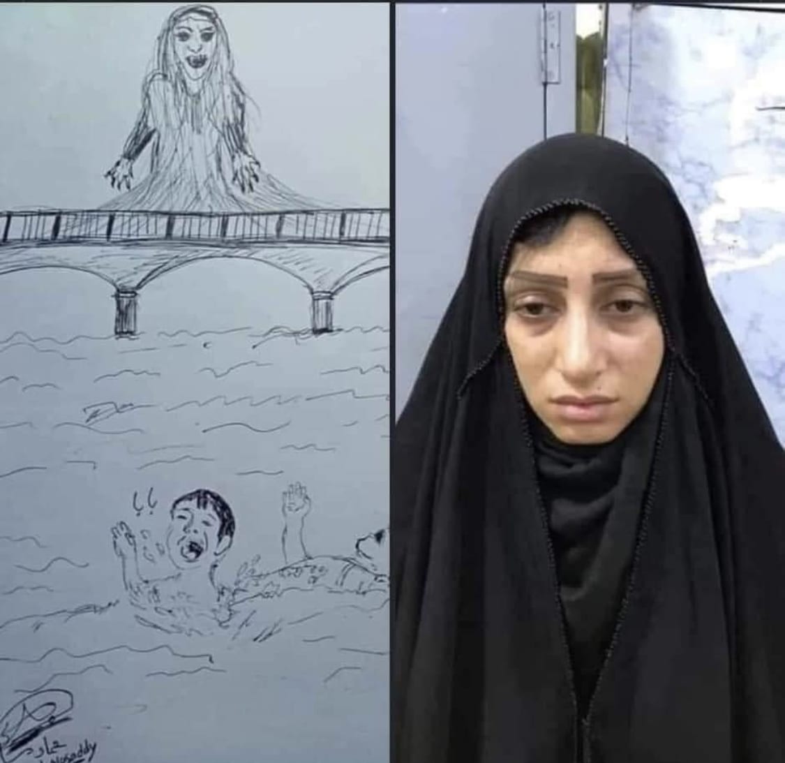 جريمة “تحرق” القلوب.. أم عراقية ترمي طفليها بنهر دجلة (فيديو)
