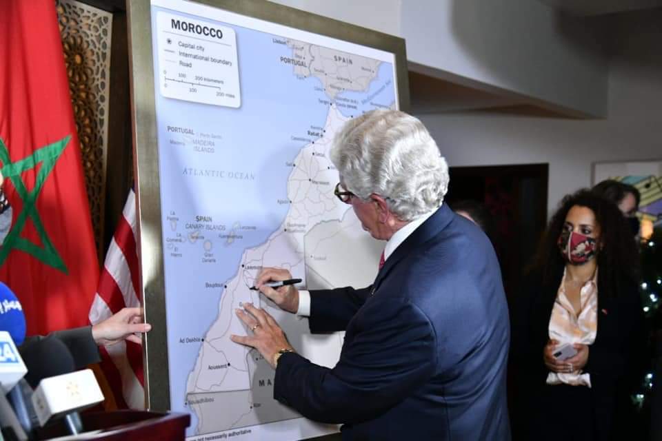 الإدارة الأمريكية تعتمد خريطة جديدة للمملكة بدون خط فاصل بين الصحراء وباقي تراب المغرب